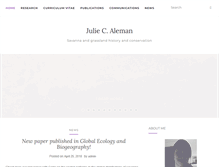 Tablet Screenshot of juliealeman.com